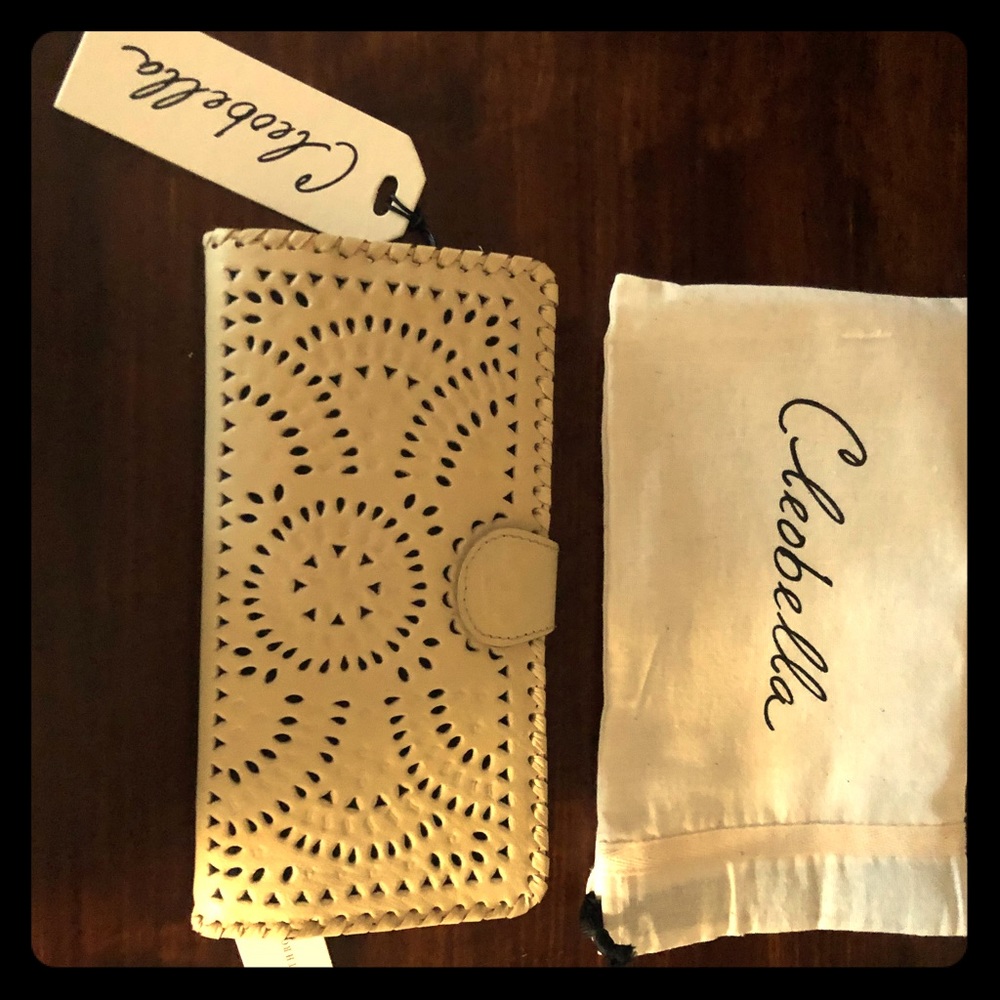 NEW Cleobella Anthropologie leather wallet